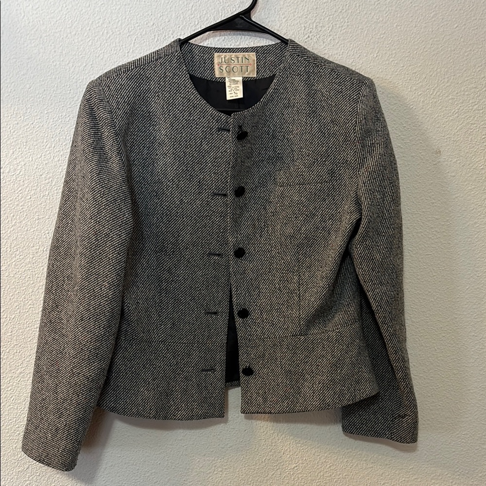 VTG Justin Scott Wool Blend Blazer size 9/10
